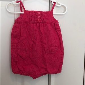 Hot pink romper! Size 0-3